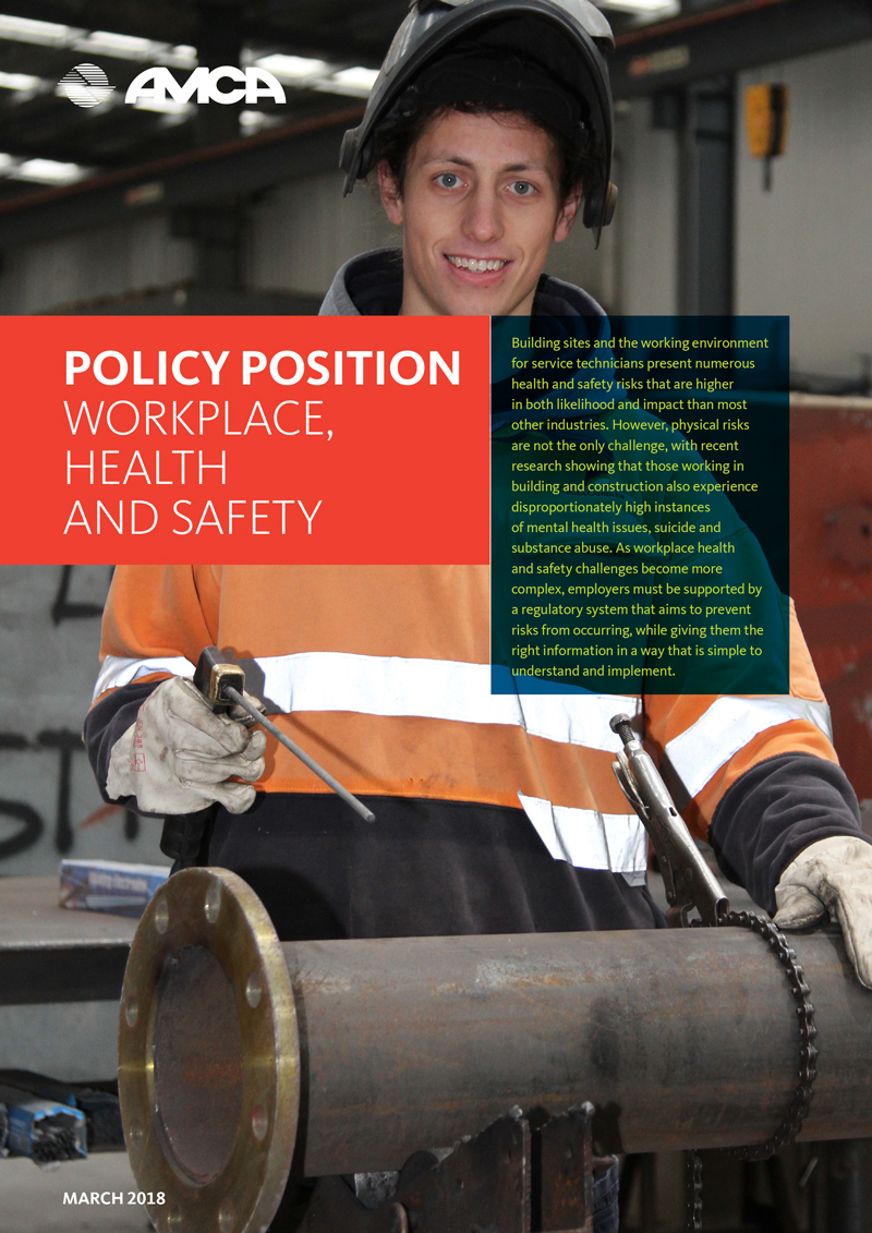 AMCA POLICY - WORKPLACE HEALTH AND SAFETY